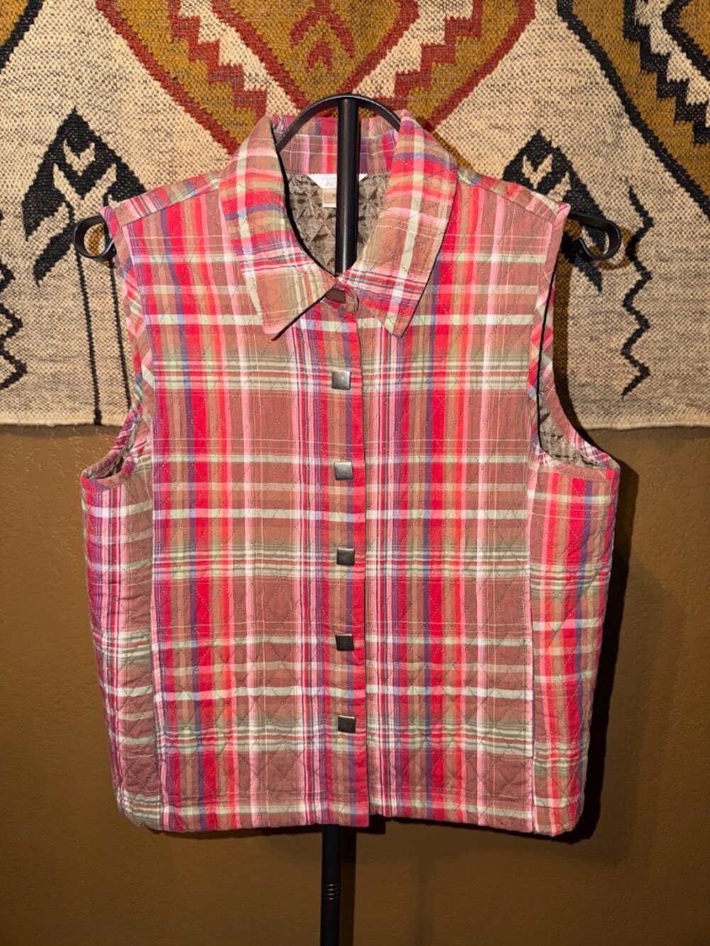Plaid Vest